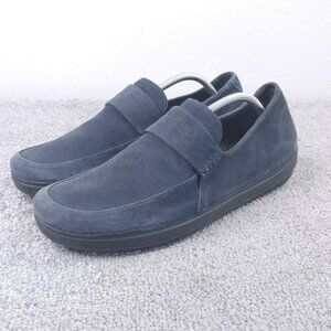 Fitflop Loafers Mens Size 11 Shoes Blue Suede Comfort Casual Slip On Low Top